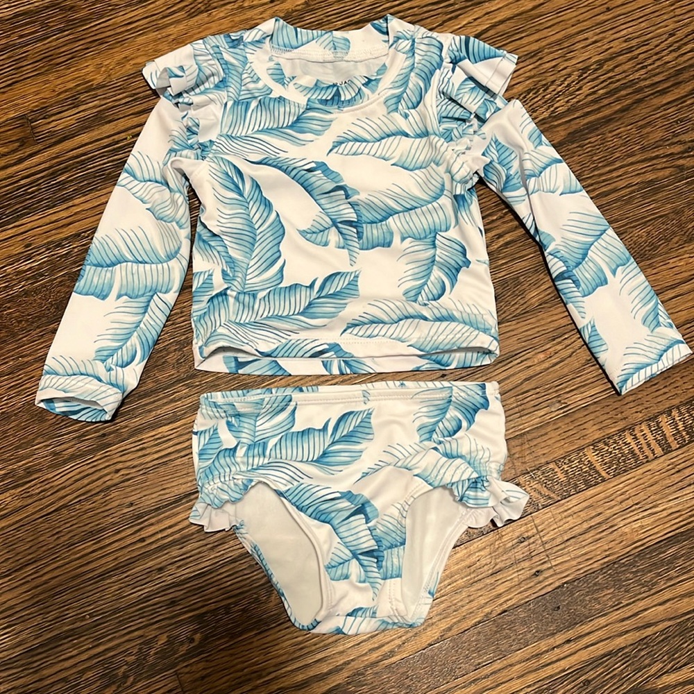 12-18M Janie and Jack baby girl two piece bathing suit